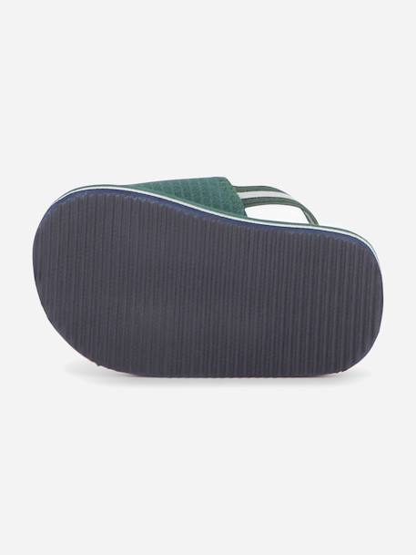 Sandales garçon à scratch Beige+Lavender blue+Noir+Vert foncé 21 - vertbaudet enfant 