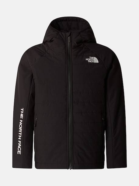 Doudoune garçon à capuche Noir 1 - vertbaudet enfant 