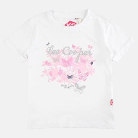 T shirt fille manches courtes Blanc+Fushia+Marine+Rosatre 3 - vertbaudet enfant 