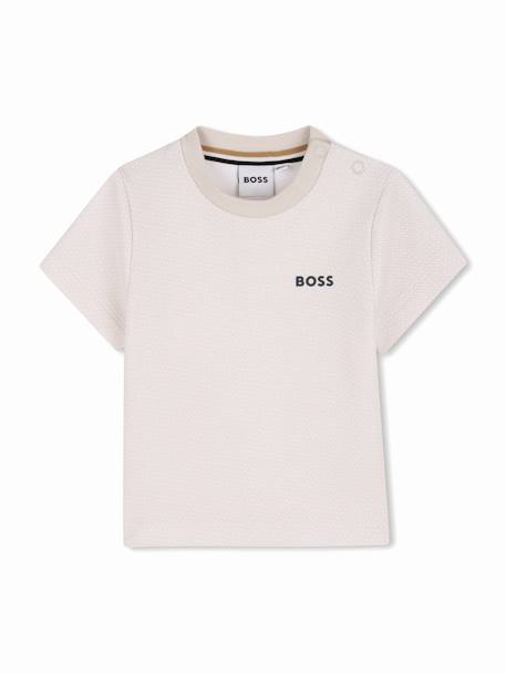 T-shirt garçon à manches courtes Blanc cassé 1 - vertbaudet enfant 