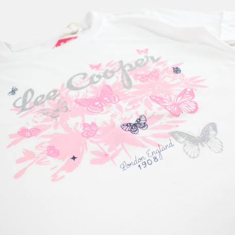 T shirt fille manches courtes Blanc+Fushia+Marine+Rosatre 5 - vertbaudet enfant 
