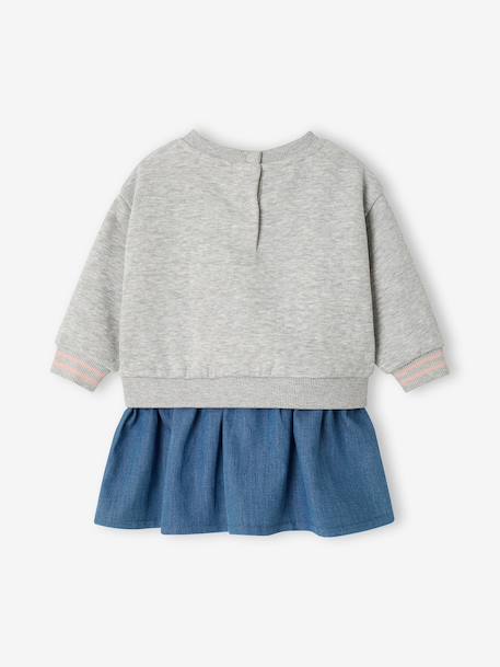 Robe bébé fille manches longues stone 2 - vertbaudet enfant 