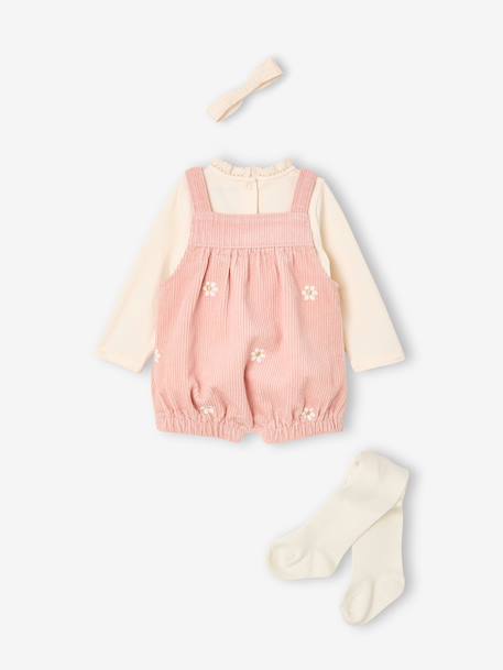 Ensemble 4 pièces bébé fille rose pâle 6 - vertbaudet enfant 