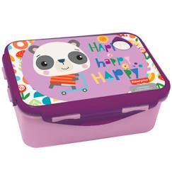 Puériculture-Repas-Vaisselle, coffret repas-Boîte à goûter happy panda 17 cm en pvc avec couvercle – fisher-price