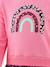 Robe avec jupe en tulle léopard fille Happy Girls rose bonbon+vanille 3 - vertbaudet enfant 