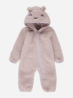 -Combinaison bébé chaude en matière douce avec capuche zippée