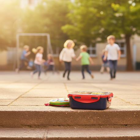 Boîte à goûter cars mach speed en pvc 17 cm à rabat Rouge 2 - vertbaudet enfant 