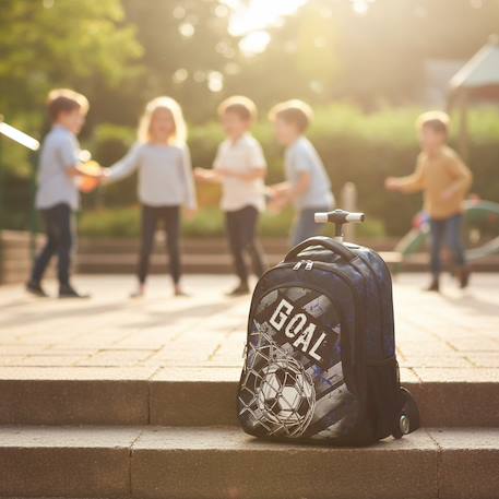 Sac à dos à roulettes football back me up 30 l - 48 cm Noir 2 - vertbaudet enfant 