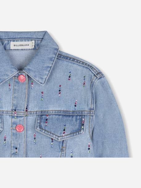 Veste fille en jean Bleu 3 - vertbaudet enfant 