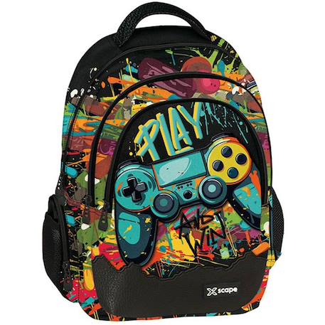 Garçon-Sac à dos gaming cmp 42 cm graffiti – 2 compartiments zippés