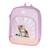 Sac à dos imprimé chiot en tissu synthétique avec piping pailleté kidabord Rose clair 1 - vertbaudet enfant 