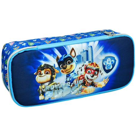 Fille-Accessoires-Trousse scolaire avec 2 compartiments power up pat patrouille 23 cm