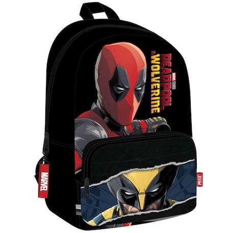 Sac à dos enfant marvel deadpool & wolverine 22 l 41x29x17 cm Noir 1 - vertbaudet enfant 