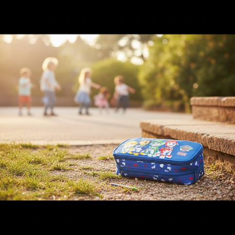 Trousse scolaire polyester motif chevaliers pat patrouille Bleu 2 - vertbaudet enfant 