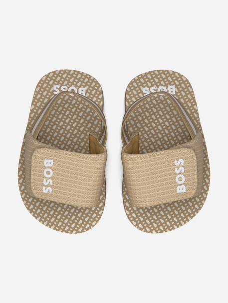 Sandales garçon à scratch Beige+Lavender blue+Noir+Vert foncé 4 - vertbaudet enfant 