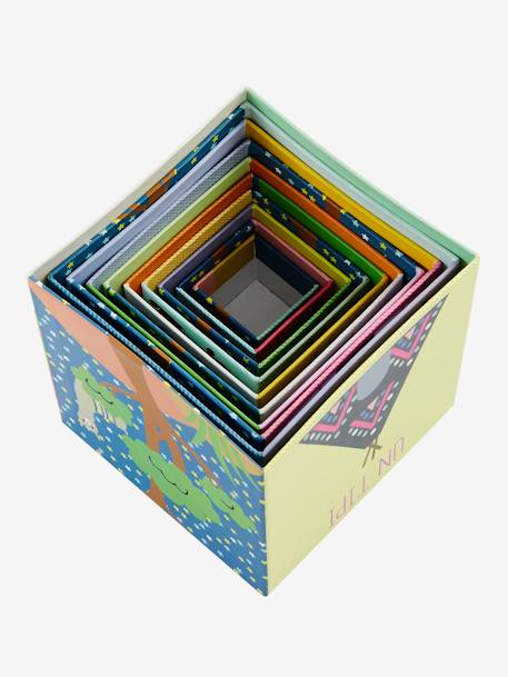 Tour pyramide géante de 10 cubes thème pays multicolore 4 - vertbaudet enfant 