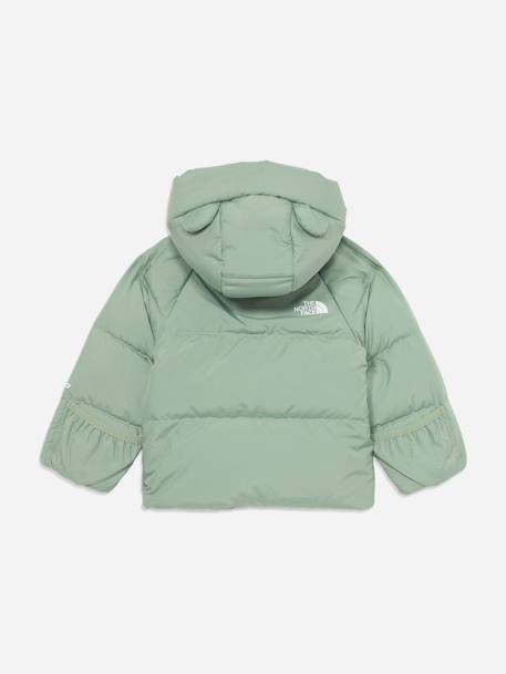 Blouson fille en duvet et polaire Vert 2 - vertbaudet enfant 