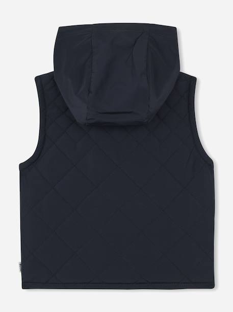 Blouson garçon matelassé sans manches Bleu foncé 2 - vertbaudet enfant 