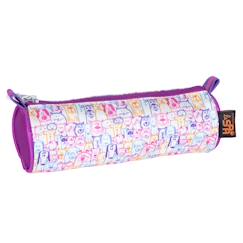 -Trousse ronde en tissu imprimé animaux spa