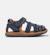 Sandales garçon cuir BICHO Bleu marine 1 - vertbaudet enfant 