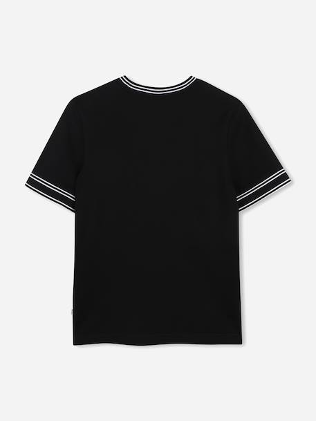 T-shirt  garçon à manches courtes Blanc+Noir 5 - vertbaudet enfant 