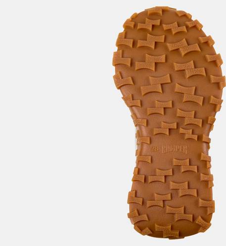 Baskets cuir drift trail kids twins Beige clair 5 - vertbaudet enfant 
