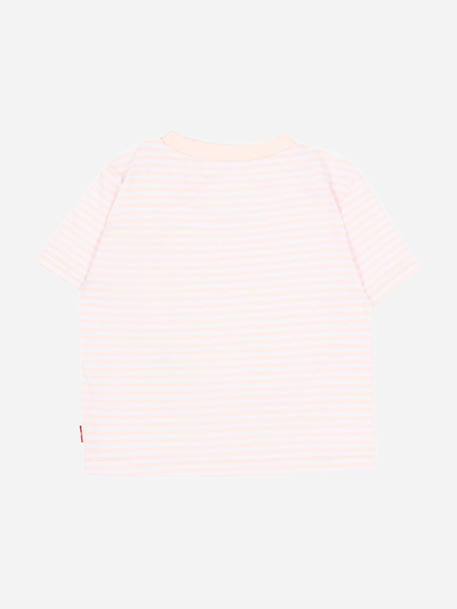T-shirt fille à manches courtes Bleu marine+Rose 5 - vertbaudet enfant 