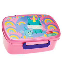 Puériculture-Boîte à goûter fisher-price licorne en pvc – 17 cm