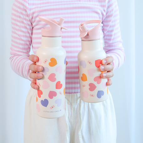 Gourde isotherme cœurs (350 ml) Rose, orange, violet 6 - vertbaudet enfant 