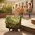 Cartable à roulettes t-rex deux compartiments toile renforcée Vert/bois 2 - vertbaudet enfant 