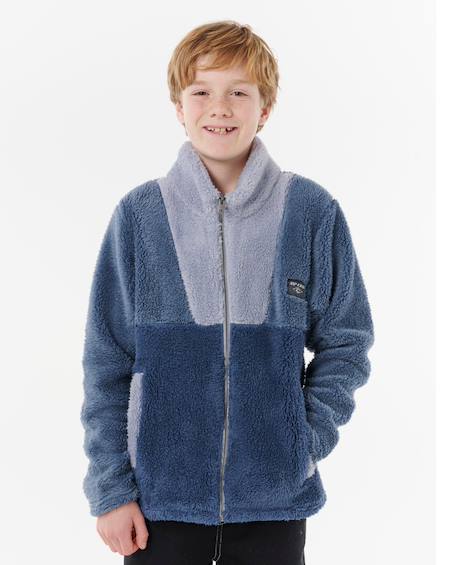 Polaire block party enfant Bleu 6 - vertbaudet enfant 