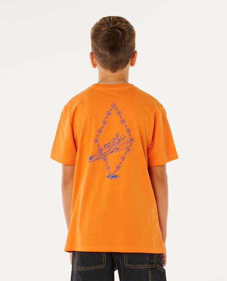 T-shirt à manches courtes eternal shred art enfant Vert surplus+Vitamine c 9 - vertbaudet enfant 