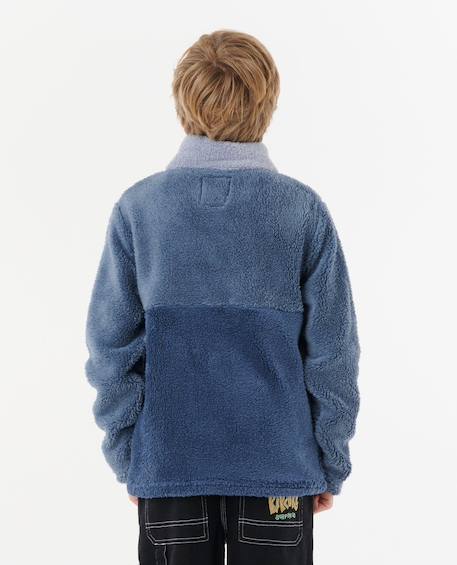 Polaire block party enfant Bleu 3 - vertbaudet enfant 