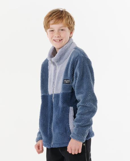 Polaire block party enfant Bleu 2 - vertbaudet enfant 