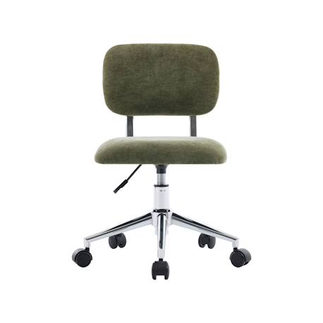 Chaise de bureau enfant à roulettes ajustable tissu chenille - amory kid Beige+Bleu+Kaki 13 - vertbaudet enfant 