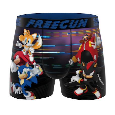 Lot de 3 boxers junior sonic Bleu/noir/rouge 5 - vertbaudet enfant 