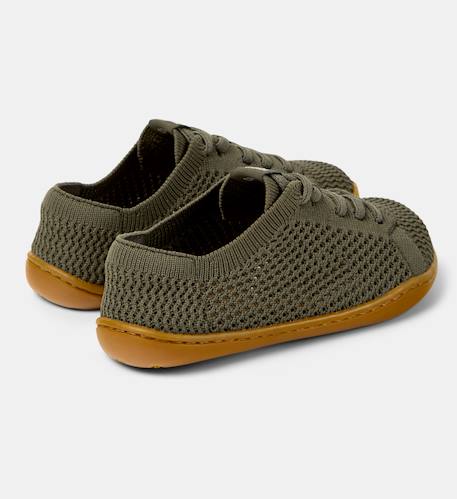 Baskets garçon cuir peu cami Vert moyen 4 - vertbaudet enfant 