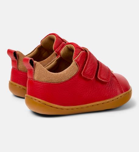 Baskets garçon cuir PEU CAMI Rouge moyen 4 - vertbaudet enfant 
