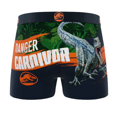 Lot de 3 boxers junior jurassic Orange/vert/noir/turquoise 6 - vertbaudet enfant 