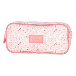 Trousse rectangulaire double compartiment kip poetic 22 cm  - vertbaudet enfant