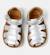Sandales fille cuir BICHO Gris moyen+Rose pastel 3 - vertbaudet enfant 