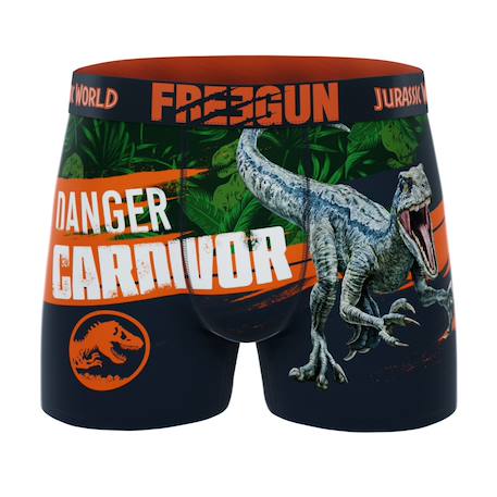 Lot de 3 boxers junior jurassic Orange/vert/noir/turquoise 2 - vertbaudet enfant 