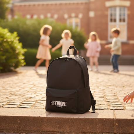 Sac à dos classic en toile hechbone Noir / blanc 2 - vertbaudet enfant 