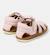 Sandales fille cuir BICHO Gris moyen+Rose pastel 9 - vertbaudet enfant 