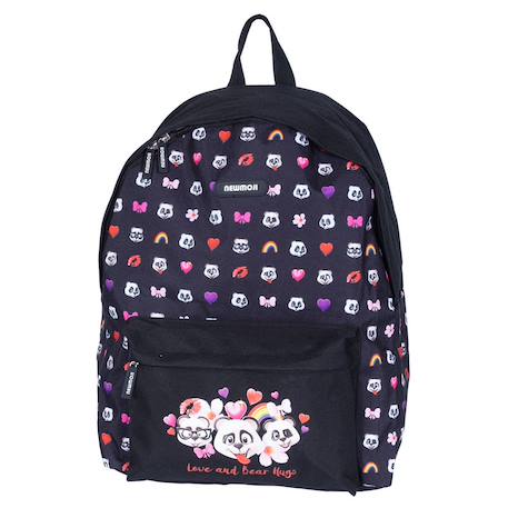 Sac à dos enfant newmoji panda 43 cm Noir / vert 1 - vertbaudet enfant 