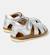Sandales fille cuir BICHO Gris moyen+Rose pastel 4 - vertbaudet enfant 