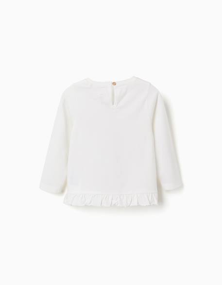 T-shirt en coton à manches longues avec les aristochats Blanc 2 - vertbaudet enfant 