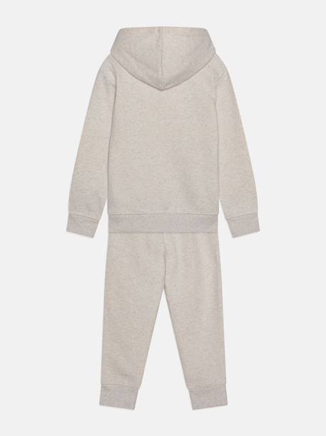 Ensemble deux pièces pour enfant sweat à capuche et pantalon Ecru+Gris 2 - vertbaudet enfant 