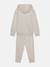Ensemble deux pièces pour enfant sweat à capuche et pantalon Ecru+Gris 2 - vertbaudet enfant 
