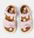 Sandales fille cuir BICHO FW TWINS Blanc naturel+Rose pastel 8 - vertbaudet enfant 